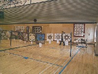 #343. Quilt Show -2nd Clothes line of wall hangings North Side