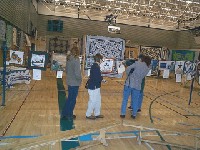 #357. Quilt Show - Close line, wall hangings and miniatures