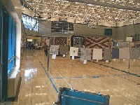 #490. Main Quilt Show - N.W. corner shot looking toward entrance