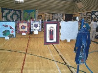 #495. 1 st clothes line - (lily pad, teapot, heart, angel)