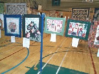 #498. 1 st clothes line - (flowers in pot, flowers, spring, winter welcome)