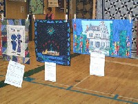 #502. 1 st clothes line - (if we live to be 100, canada canoe w/1$ loony, old house inside abstract city)