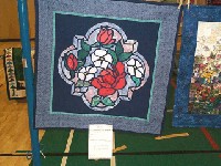 #538. Close Ups - 2nd clothes line (stained glass roses)