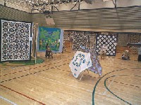 #585. Main Quilt Show - center looking towards west wall